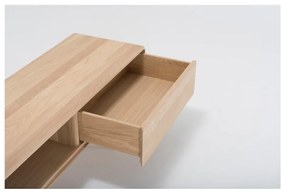 Comodă TV din lemn masiv de stejar cu 2 sertare Gazzda Fawn