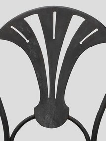 Scaun exterior negru, din metal, Otta