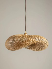 Lustra natur, din lemn de bambus, D40 cm, Float