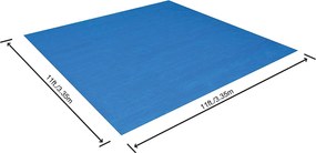Panza de sol pentru piscina Albastru 335 x 335 cm