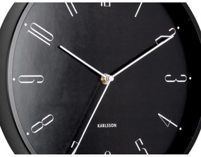 Karlsson 5988BK ceas de perete design negru,diametru 30 cm