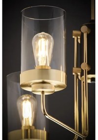 Jupiter 2089 - Lustră pe tijă RAMIREZ, 6xE27/15W/230V, auriu/negru