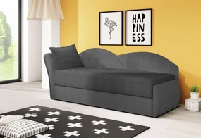 Supermobel Canapea extensibilă AGATA, 200x80x75, violet + gri (alova23/alova10), stânga