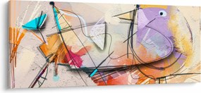 Tablou - Abstract, pasăre (120x50 cm)