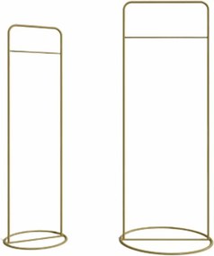 Set 2 standere haine L666, auriu, metal