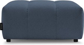 Taburet albastru cu tapițerie din chenille Roxelane – Bobochic Paris