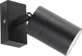 Lampă de perete inteligentă de exterior neagră IP44 incl. WiFi GU10 - Solo