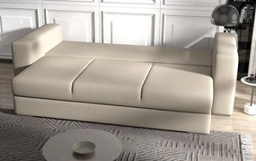 Canapea extensibilă dumonde cu ladă de depozitare si sezut confortabil din spuma high-density, Gloria Enjoy Camel 240x100 cm