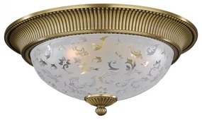 Plafoniera design clasic din alama si sticla diametru 50cm, 6202
