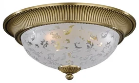 Plafoniera design clasic din alama si sticla diametru 50cm, 6202