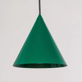 Lampă suspendată pe cablu ETNA II, 1x E27 / 15W / 230V, Ø 18,5 cm, verde