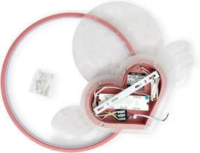 Brilagi - Plafonieră LED pentru copii LOVE, 48W, 230V, 3000/4500/6000K, roz
