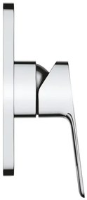 Baterie dus incastrata Grohe Cubeo crom lucios fara corp ingropat