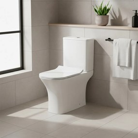 Toaletă compactă monobloc Nile cu scaun cu închidere moale și spălare din spate