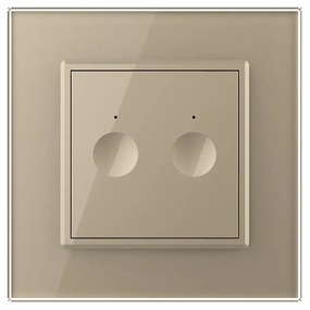 Intrerupatorul Dublu cu Touch LIVOLO cu Rama Din Sticla – Protocol Zigbee EC