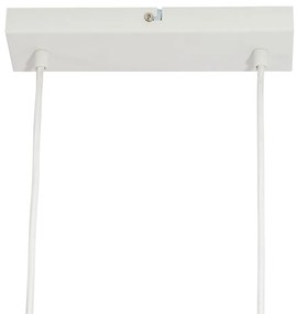 Lampă suspendată modernă cu imprimeu lemn cu alb 6 lumini - Jeana Straight