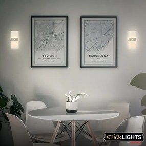 Briloner 3888012 - Aplica LED reîncărcabilă de perete cu senzor AURA, 2,5W/5V, 1800 mAh, mată