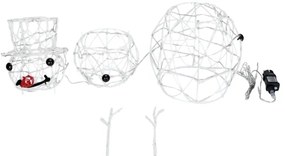 Aigostar-LED Decorațiune luminoasă de Crăciun pentru exterior, om de zăpadă, LED/3,6W/31/230V 2700K 60cm IP44