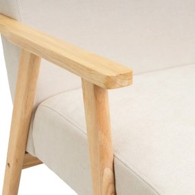 Fotoliu alb cu tapițerie din chenille Vintage – Casa Selección