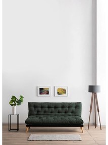 Canapea extensibilă Sakotta (Verde + Lemn). 1107029