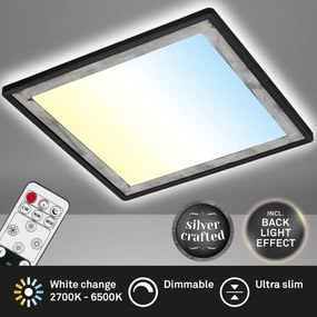 Plafonieră LED dimabilă Briloner 7459-414 FRAME LED/22W/230V 2700-6500K + telecomandă
