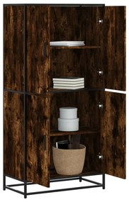 vidaXL Dulap nalt stejar fumuriu 68x35x139 cm lemn prelucrat