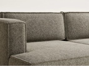 Colțar maro extensibil/cu spațiu de depozitare cu tapițerie din chenille (cu colț pe partea stângă/cu șezlong) Velto – Maison de Rêve