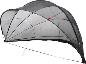 vidaXL Dom pentru piscină Manual Negru 546 x 516 x 250 cm