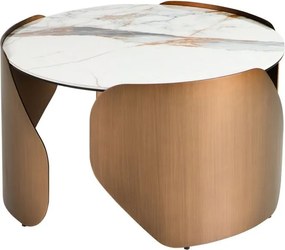 Masuta de cafea design LUX Porcelain Marble 80cm