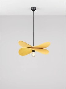 Lustra suspendata decorativa LUVE galben mustar