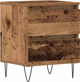 vidaXL Dulap de noapte Lemn vechi 40 x 35 x 50 cm Lemn compozit