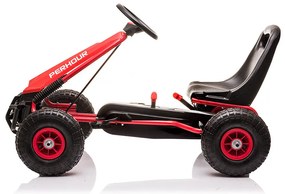 Pedal go-kart roșu