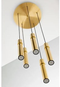 Lustră pe cablu Jupiter 2020 ALAS 5xGU10/10W/230V auriu