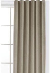 Draperie bej dimout (semi-opacă) din catifea 140x270 cm Velto – Filumi