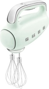 Mixer manual SMEG 50's Style HMF01PGEU, 250 W, 9 viteze, Functie Turbo, Afisaj LED, Timer, Accesorii, Verde