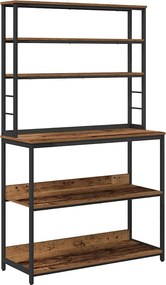 vidaXL Raft de bucătărie Lemn Vechi 100 x 40 x 168 cm Lemn compozit