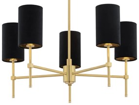 Lustra cu 5 brate eleganta ABRUZZO negru