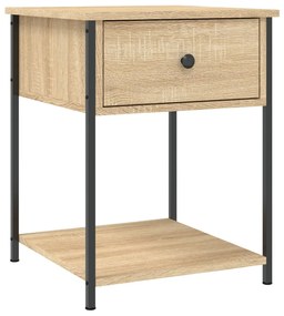 825845 vidaXL Noptieră, stejar sonoma, 44x45x58 cm, lemn compozit