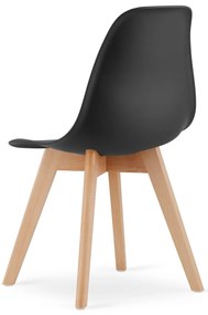 Set 4 bucati scaune de dining KITO negre