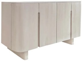 Bufet finisaj natural din lemn de Mango si MDF, 150x40x84 cm, Serapis Bizzotto