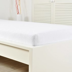 Cearșaf de pat 4Home din frotir Ideal alb , 140 x200 cm, 140 x 200 cm