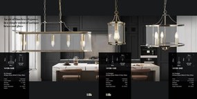 Lustra suspendata metal stil industrial decorativ Belle 3L