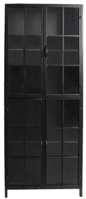 Vitrina neagra, din metal, Fenetre