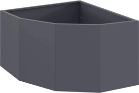 vidaXL Ghiveci de colț Antracit 60 x 60 x 35 cm Oțel