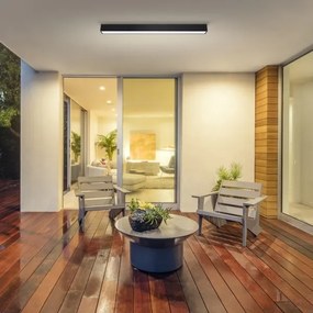 Immax NEO 07255L - LED LUNGO 20W/230V Wi-Fi Tuya negru + DO, stins reglabil