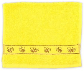Prosop de maini KIDS pentru copii 30x50 cm galben