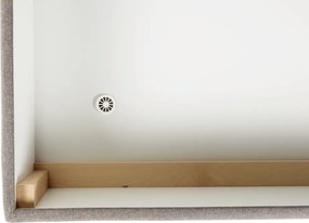 Pat tip BOXSPRING 140x200, taupe gri-maro, FERATA TV KOMFORT