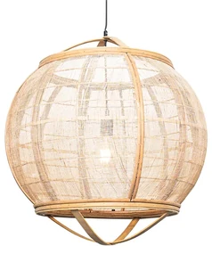 Lampa suspendată inteligentă maro 58 cm Incl. Wifi G95 - Pascal
