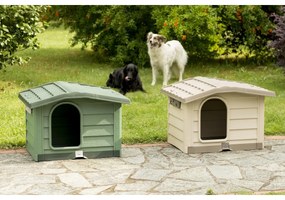 Doghouse Bungalow bej, 89 x 75 x 62 cm