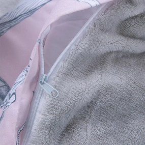 Lenjerie de pat Dual Feel RONDINI roz